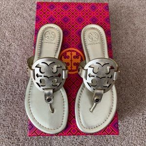 Tory Burch Miller Spark Gold NIB 5.5